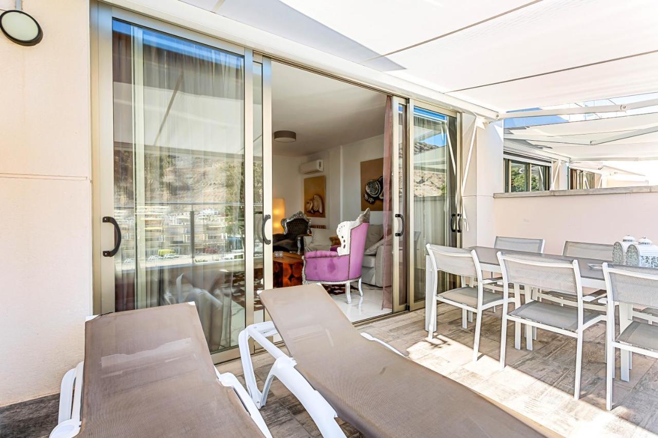Ribera Del Puerto - Luxe Apartement With Great Terrace And Sea View Puerto De Mogan Extérieur photo