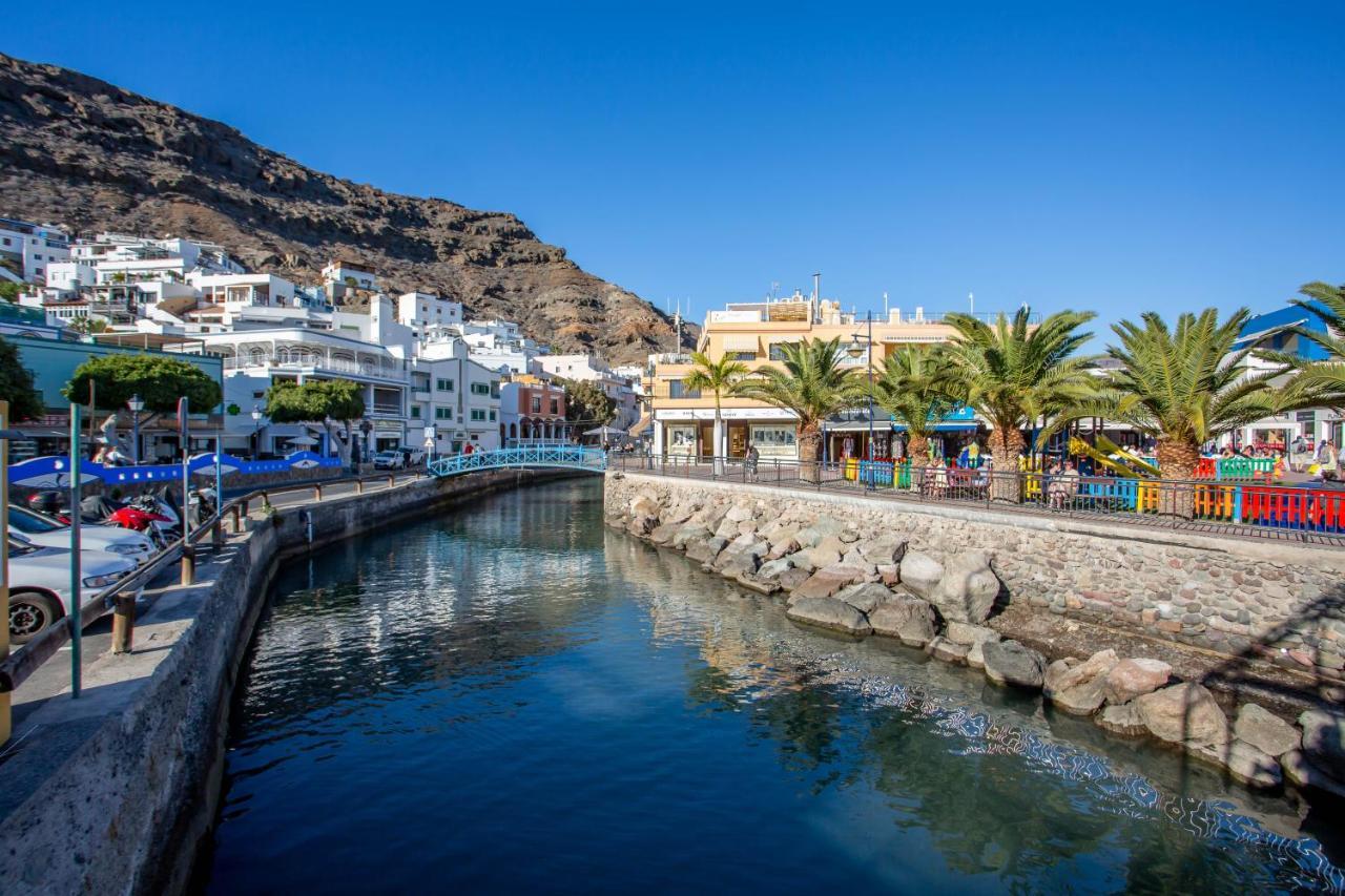 Ribera Del Puerto - Luxe Apartement With Great Terrace And Sea View Puerto De Mogan Extérieur photo