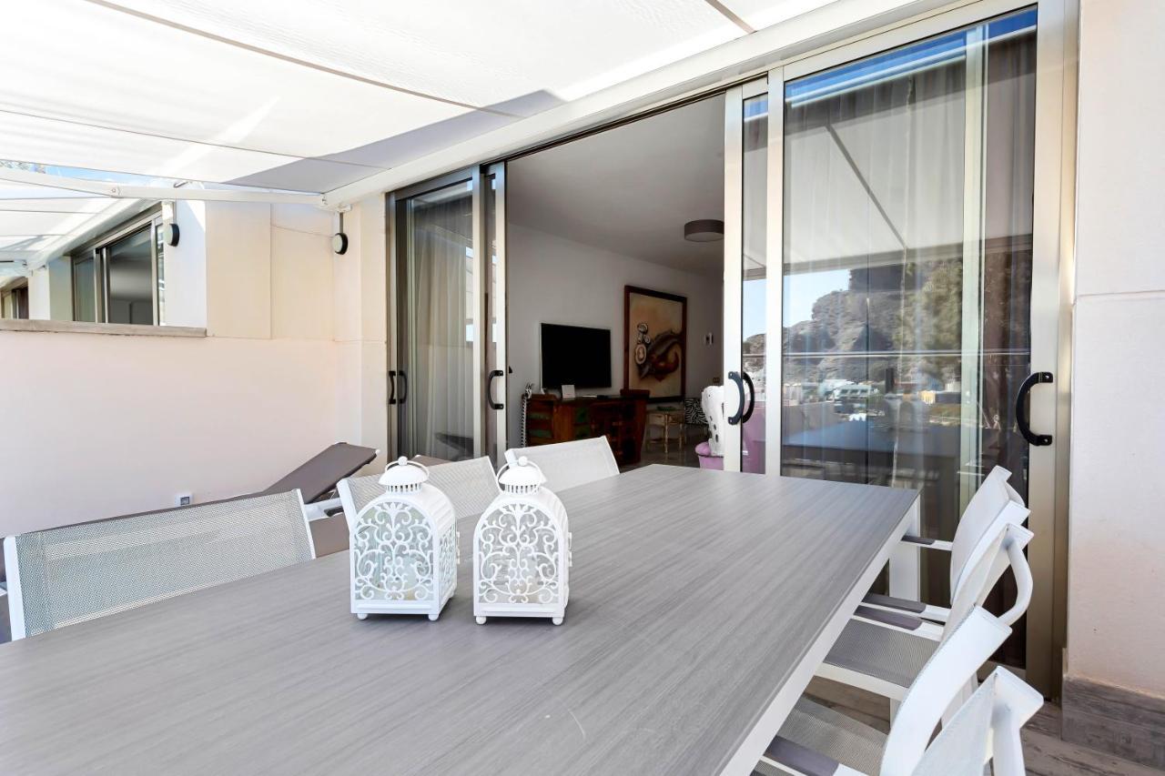Ribera Del Puerto - Luxe Apartement With Great Terrace And Sea View Puerto De Mogan Extérieur photo