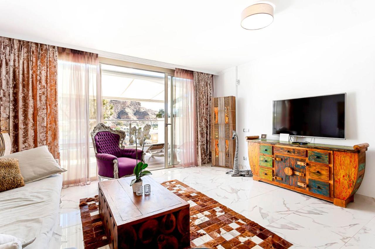 Ribera Del Puerto - Luxe Apartement With Great Terrace And Sea View Puerto De Mogan Extérieur photo