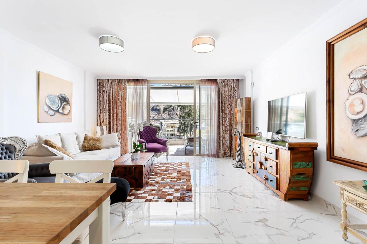 Ribera Del Puerto - Luxe Apartement With Great Terrace And Sea View Puerto De Mogan Extérieur photo